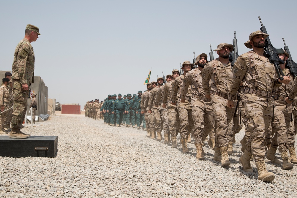 Maj. Gen. Martin says farewell to the Besmaya Range Complex