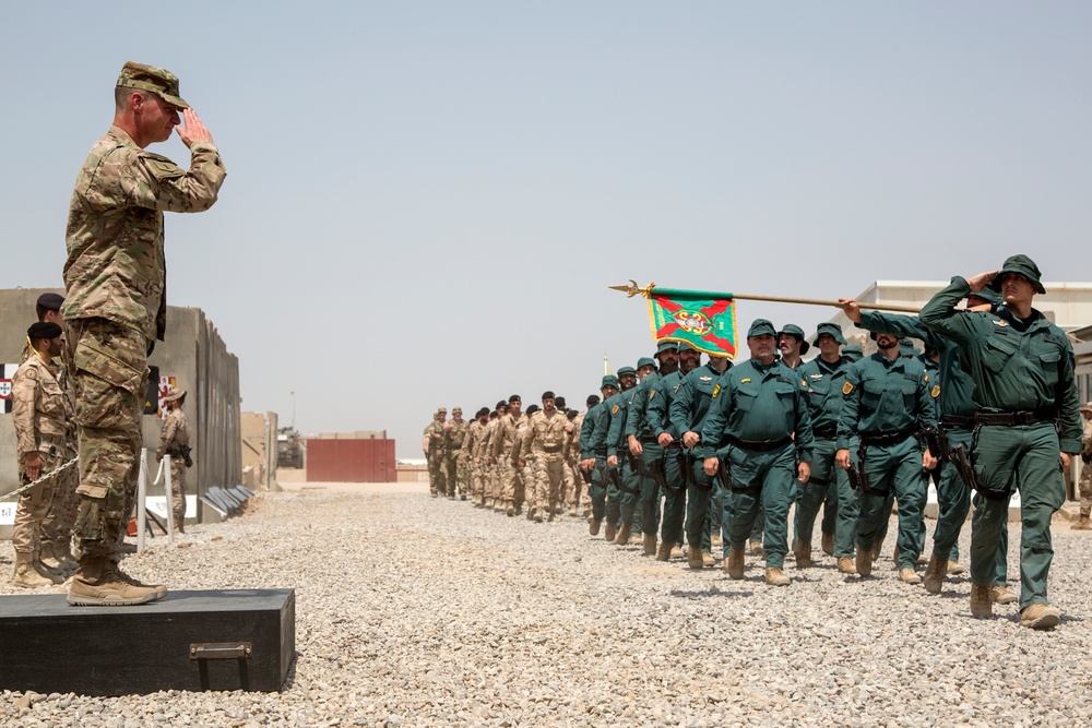 Maj. Gen. Martin says farewell to the Besmaya Range Complex