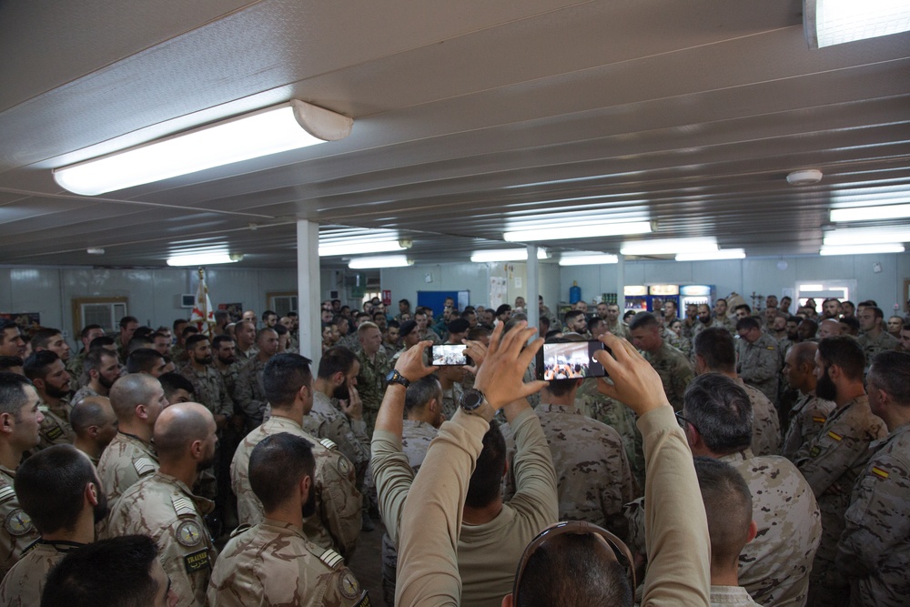 Maj. Gen. Martin says farewell to the Besmaya Range Complex