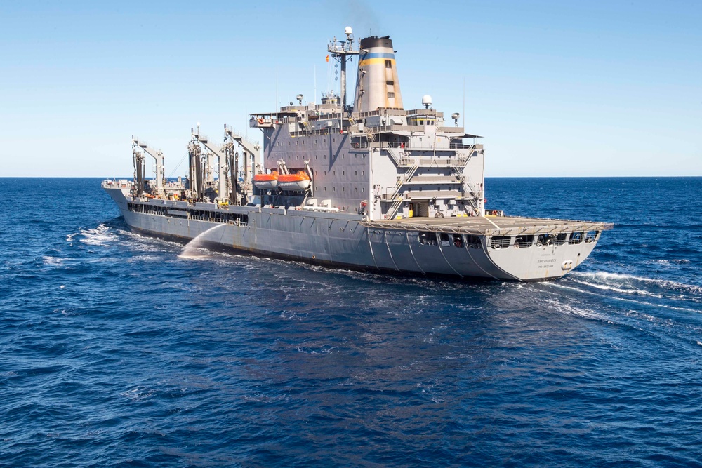 USS Green Bay conducts replenishment-at-sea
