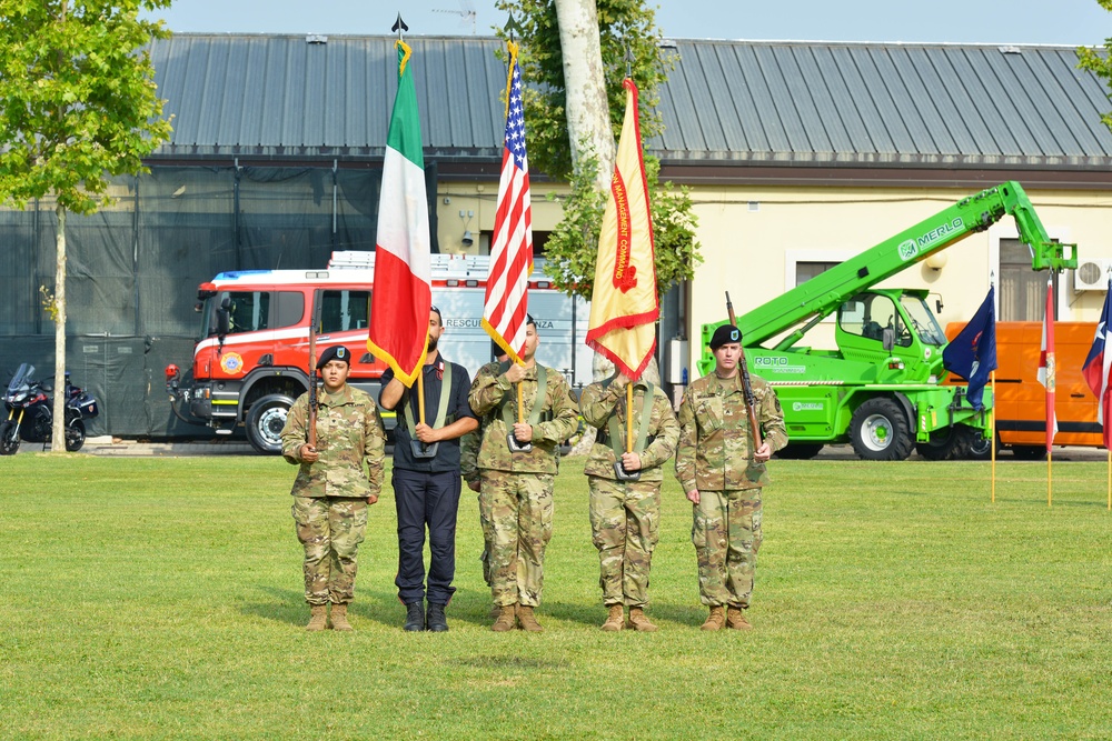 Change of Command Ceremony, U.S. Army Garrison Italy
