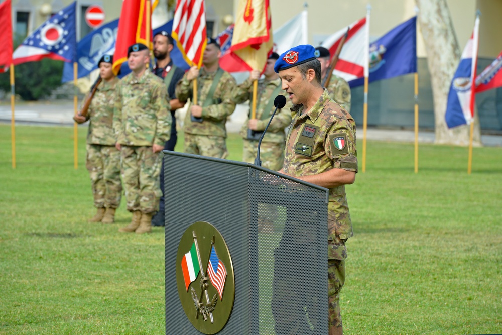 Change of Command Ceremony, U.S. Army Garrison Italy