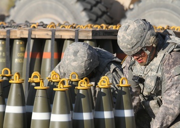 1st Battalion, 144th Field Artillery Regiment fires from Paladin