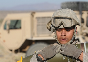 1st Battalion, 144th Field Artillery Regiment fires from Paladin