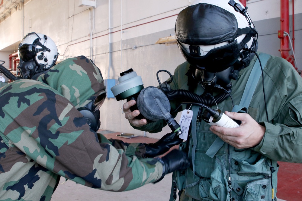 VMGR-252 conducts CBRN training