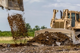 New York National Guard engineers build at Fort Drum