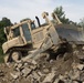 New York Army National Guard engineers build at Fort Drum