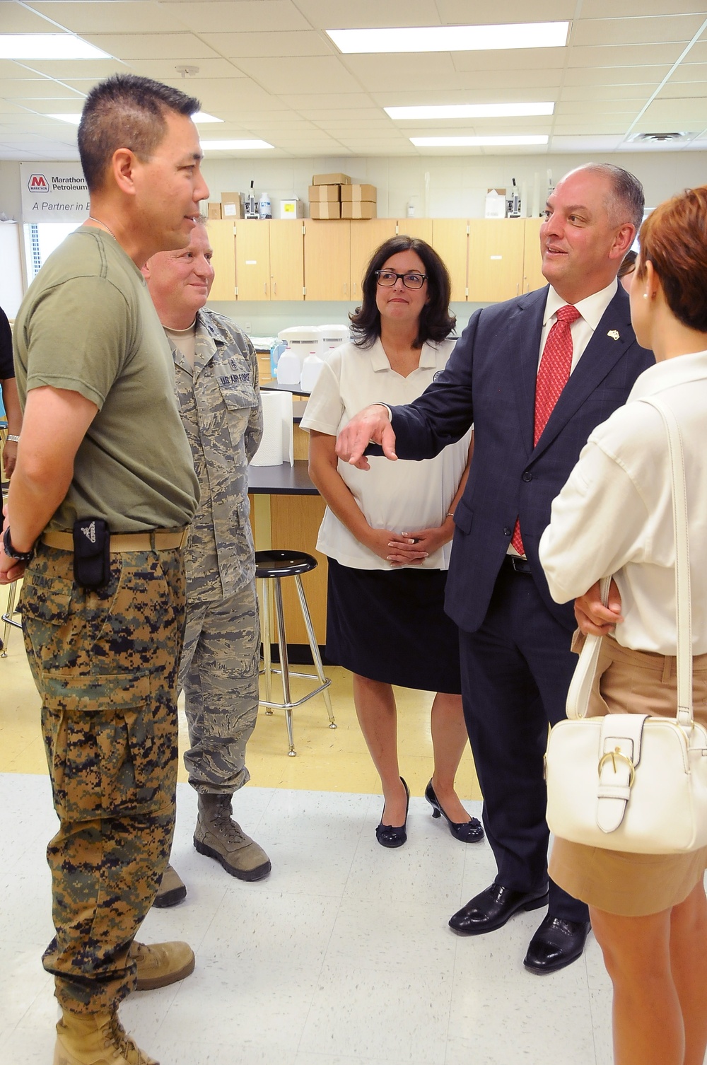 The Governor Edwards Sees First Hand how an IRT Mission Helps His State.