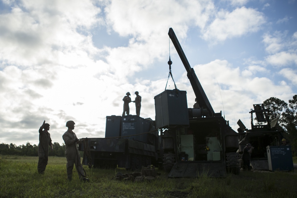 2nd Assault Amphibian Battalion fire Mine Clearing Line Charges (MICLIC)