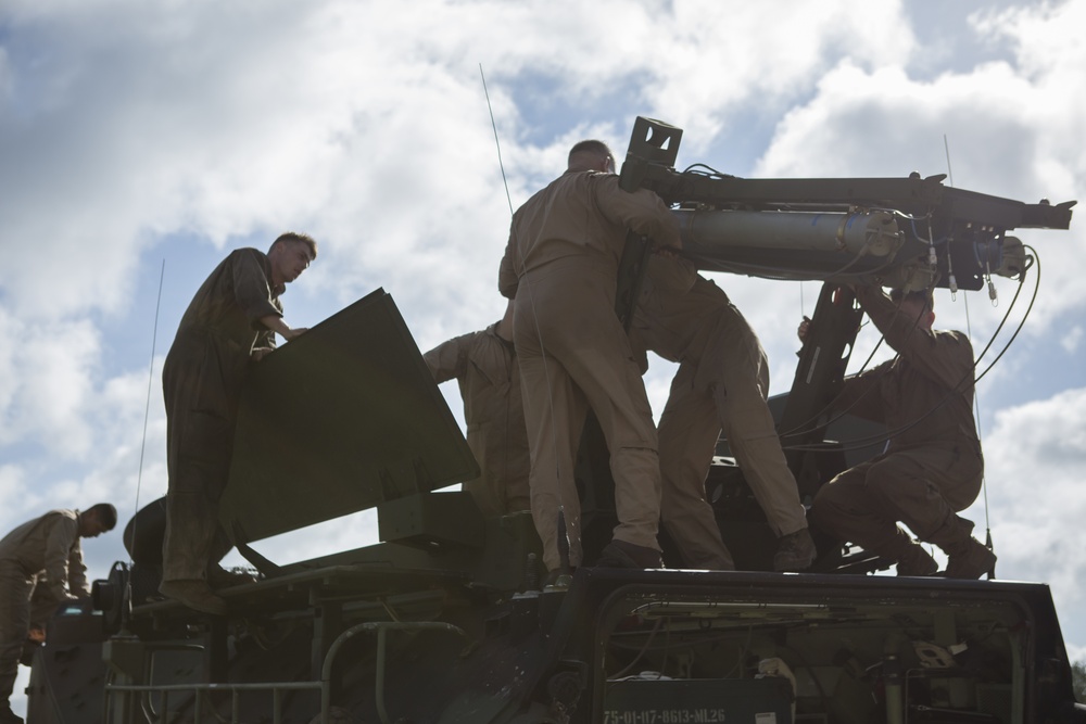 2nd Assault Amphibian Battalion fire Mine Clearing Line Charges (MICLIC)