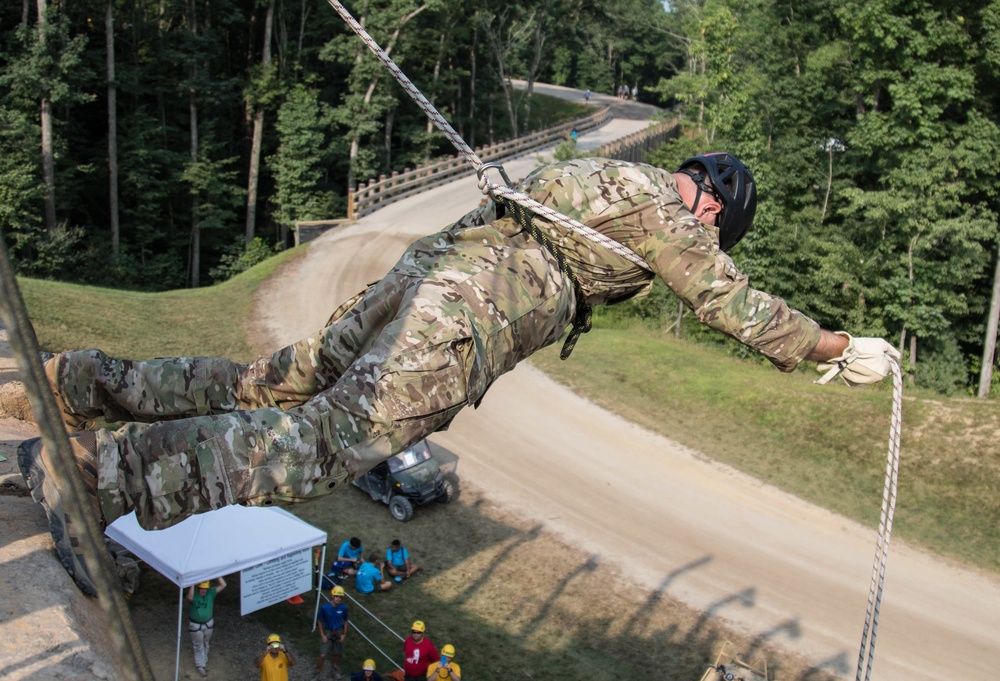 2017 National Jamboree Rappelling Demonstration