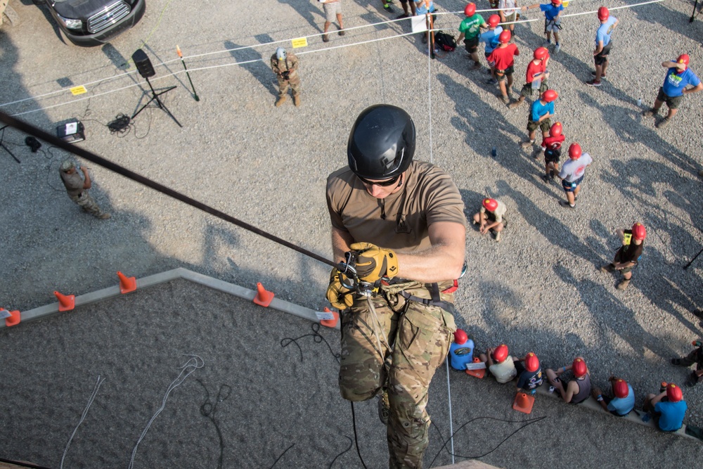2017 National Jamboree Rappelling Demonstration