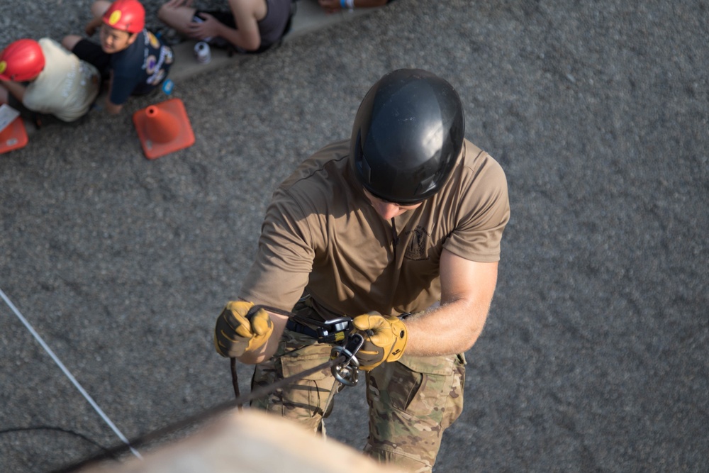 2017 National Jamboree Rappelling Demonstration