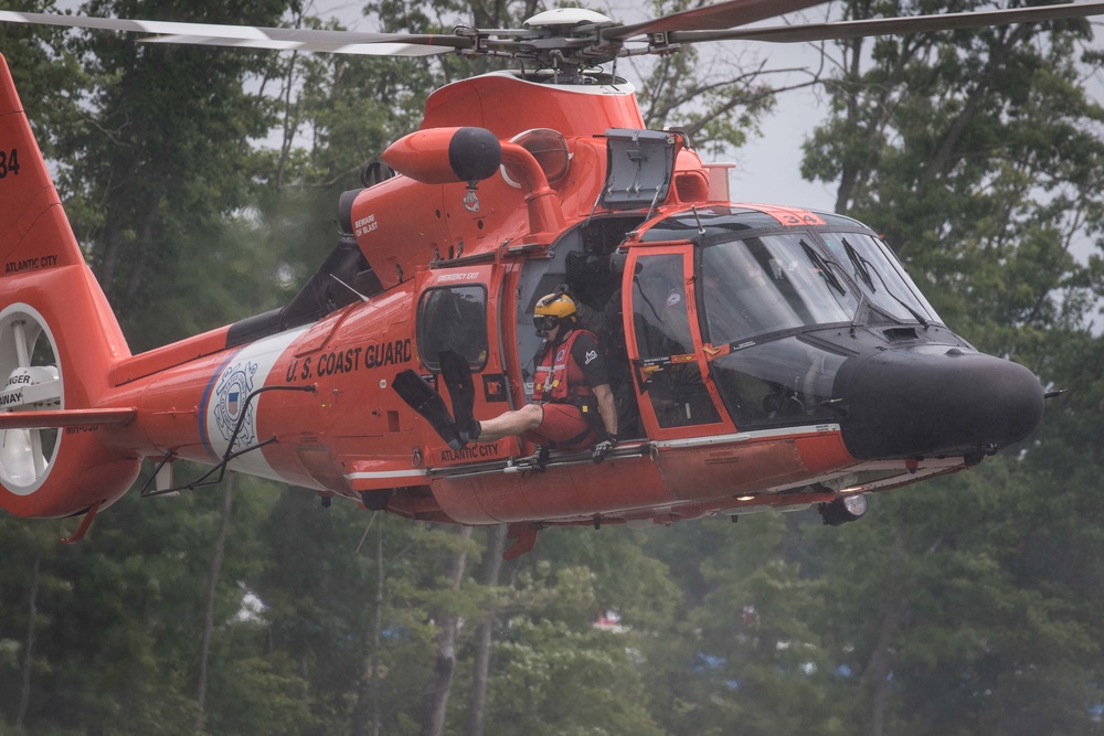 National Jamboree: U.S. Coast Guard demonstrates water survival training