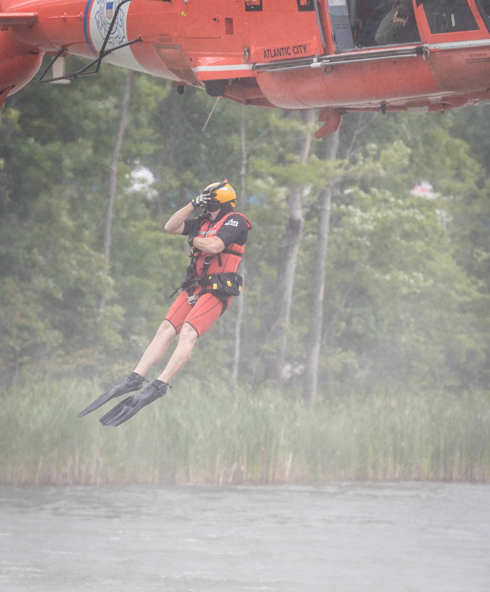 National Jamboree: U.S. Coast Guard demonstrates water survival training