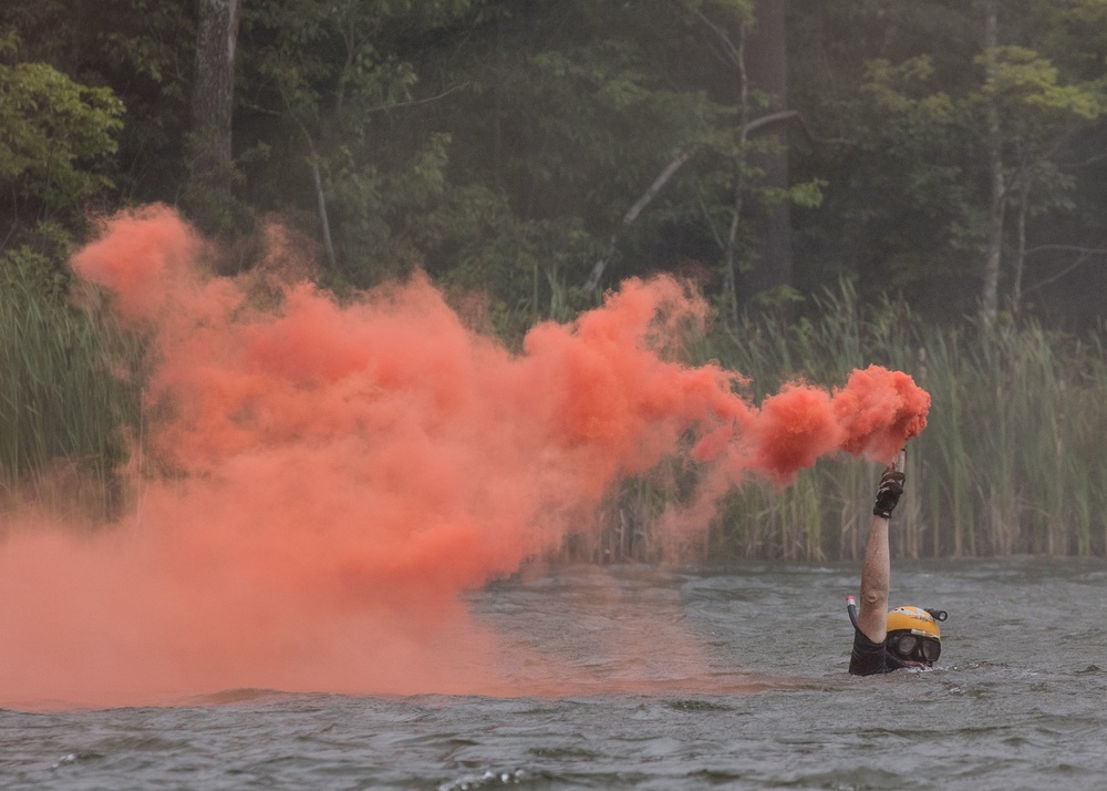 National Jamboree: U.S. Coast Guard demonstrates water survival training