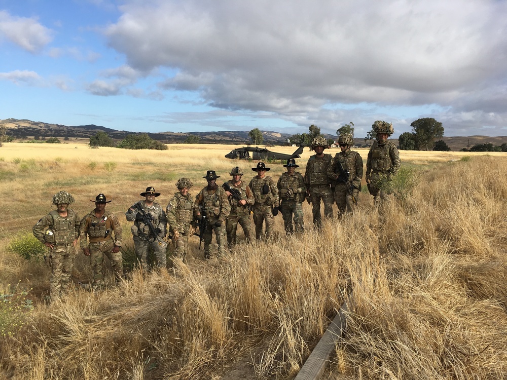 Cal Guard’s 1-18th CAV teams up with U.K.’s HAC at Camp Roberts