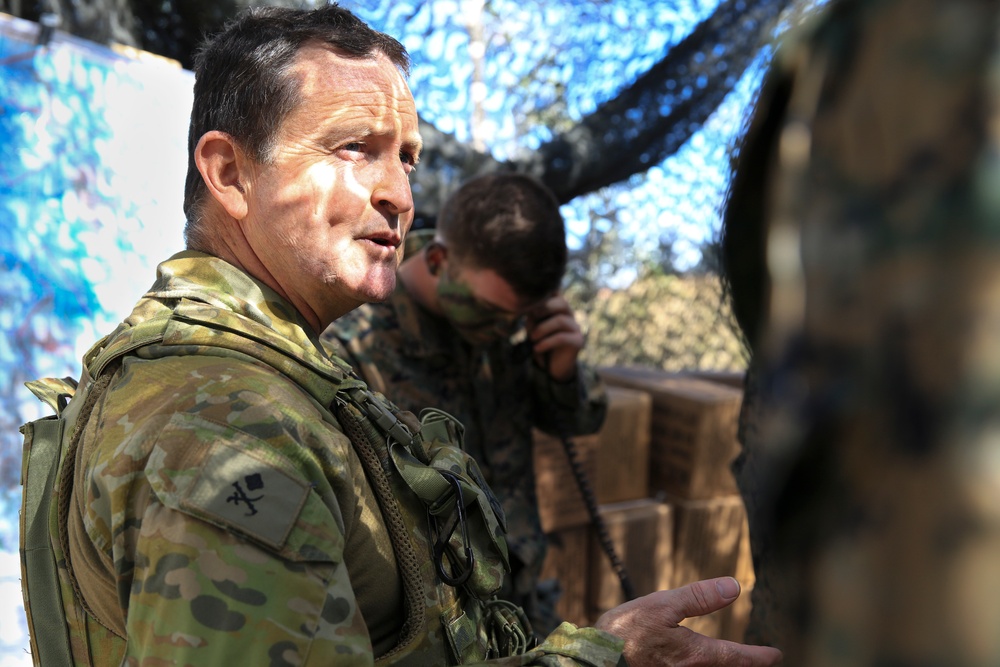Australian Major General meets with 31st MEU Marines during Exercise Talisman Saber 17
