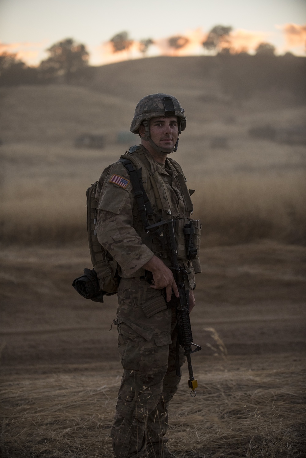 Military Police train in the field