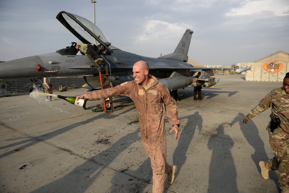 455th EOG Commander's Final Flight at BAF