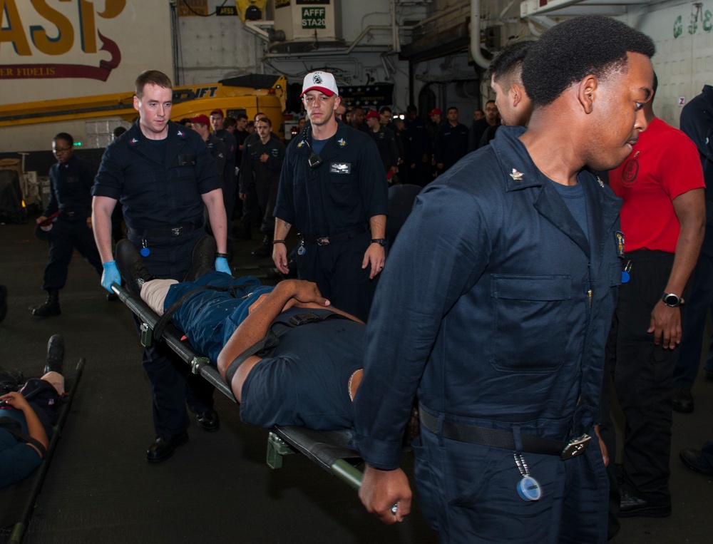 USS Wasp Mass Casualty Drill