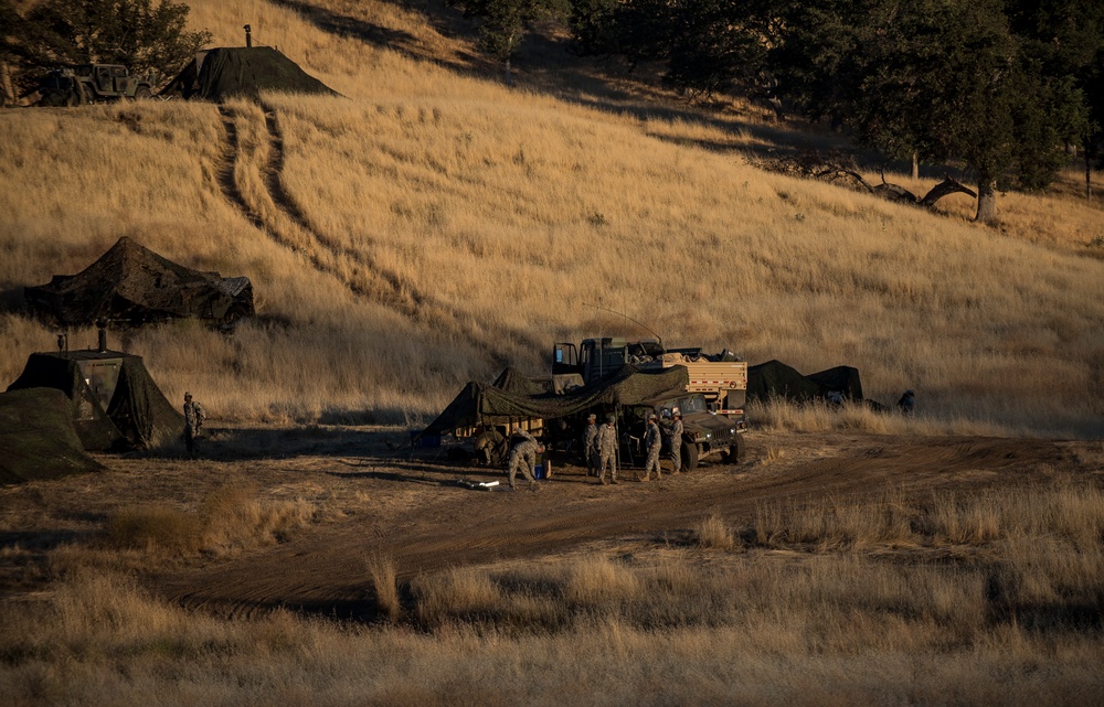 U.S. Army Reserve Soldiers prepare for morning mission