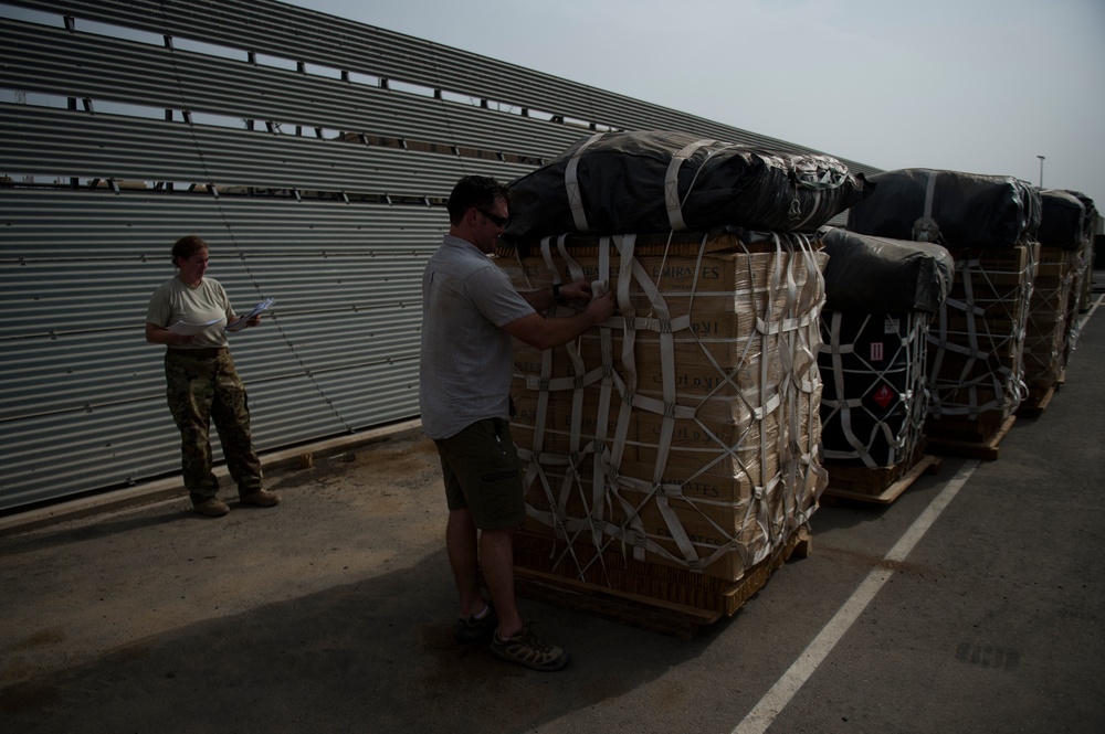 75th Expeditionary Airlift Squadron Conducts Air Drop