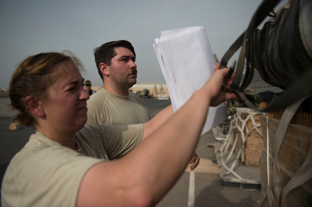 75th Expeditionary Airlift Squadron Conducts Air Drop