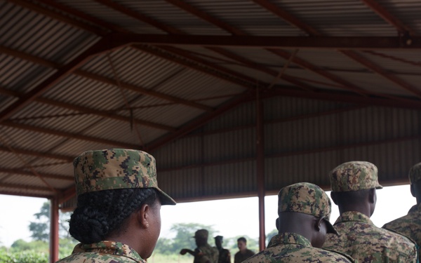 SPMAGTF-CR-AF Marines Attend Ugandan Logistics and Engineer Training Graduation