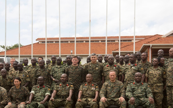 SPMAGTF-CR-AF Marines Attend Ugandan Logistics and Engineer Training Graduation