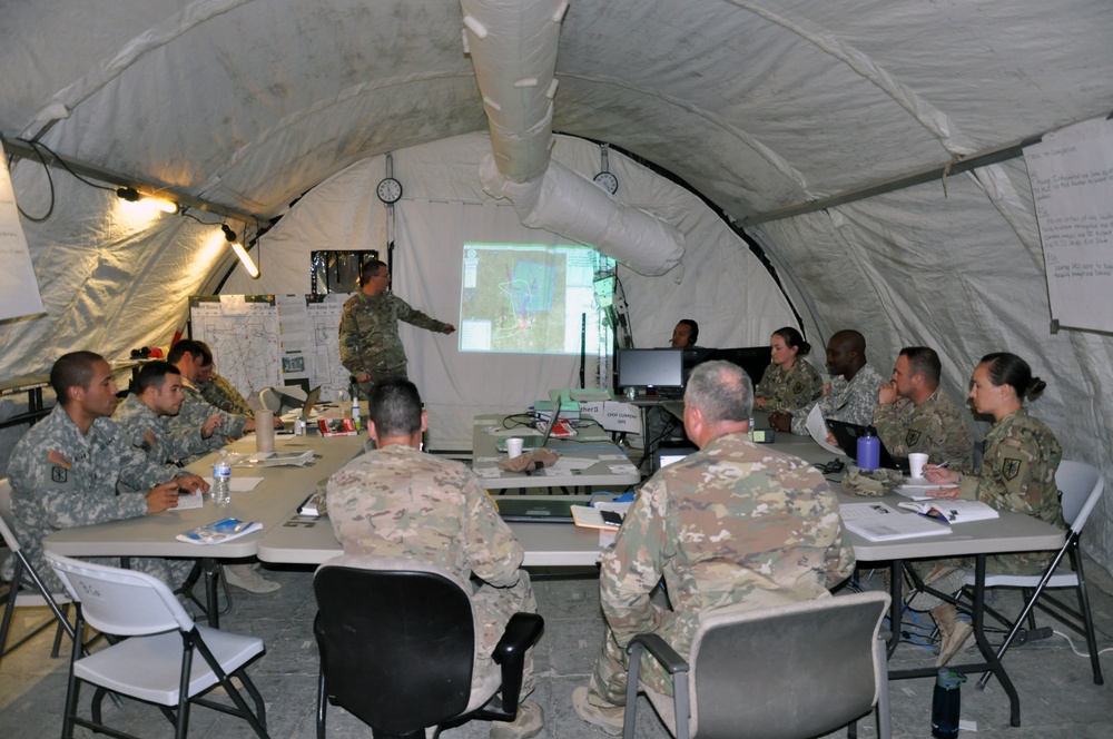 Army Reserve military intelligence Soldiers conduct TOC EX during training exercise