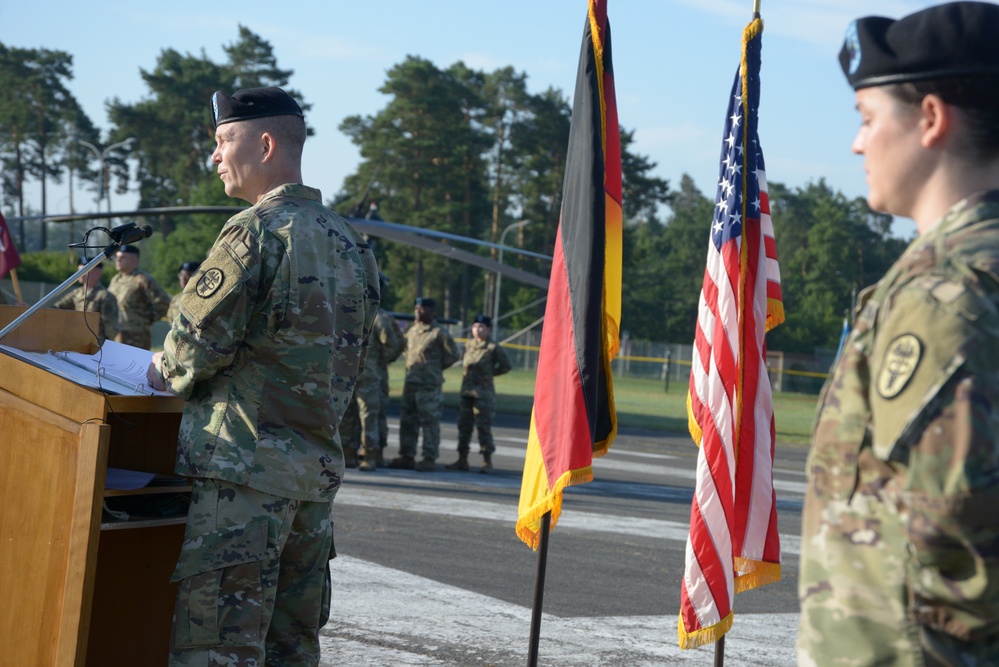 Grafenwoehr Health Clinic Change of Command ceremony