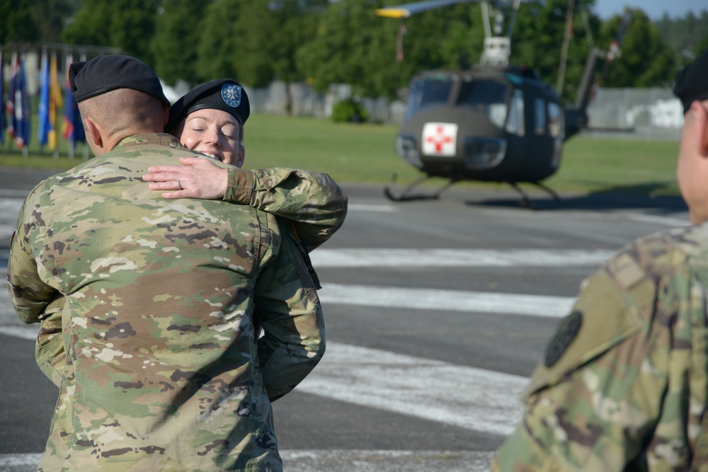 Grafenwoehr Health Clinic Change of Command ceremony