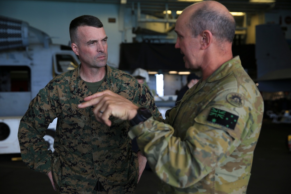 Australian Army Brigadier visits the USS Bonhomme Richard
