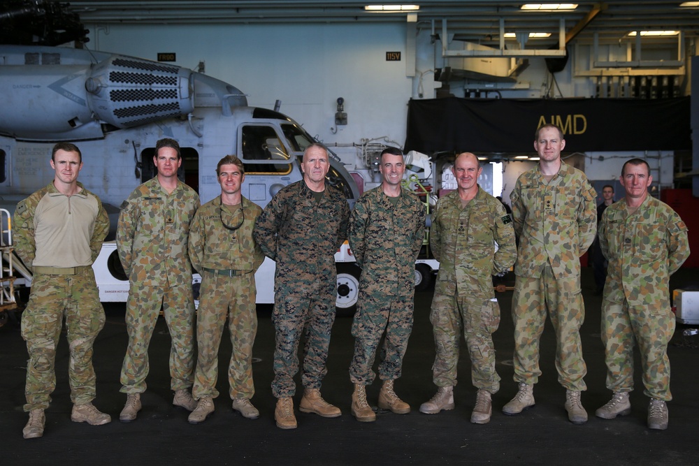 Australian Army Brigadier visits the USS Bonhomme Richard