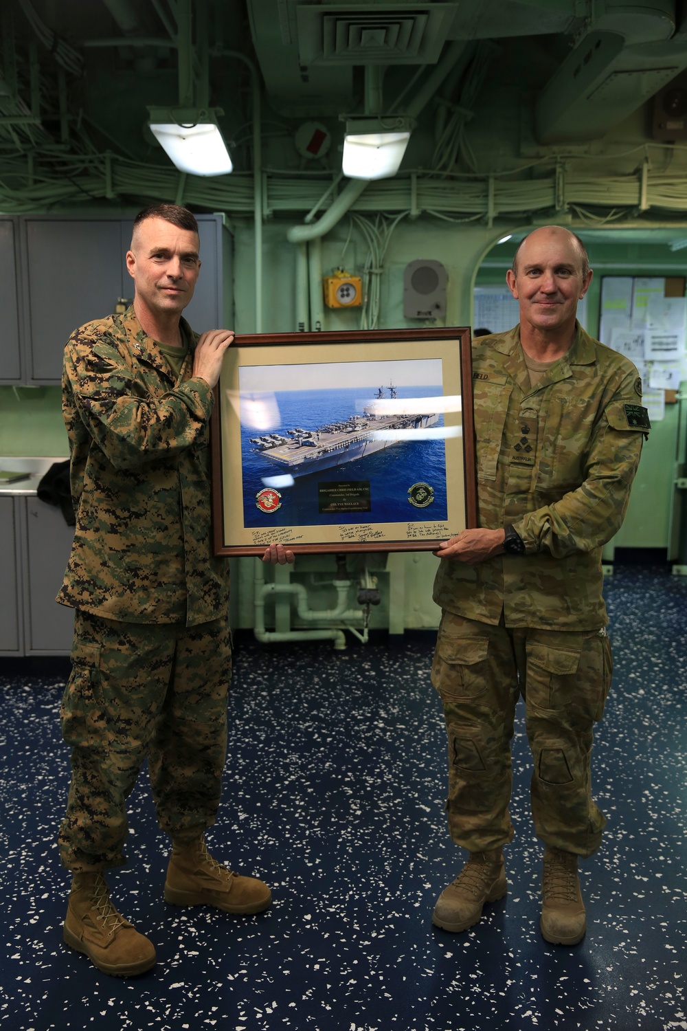 Australian Army Brigadier visits the USS Bonhomme Richard