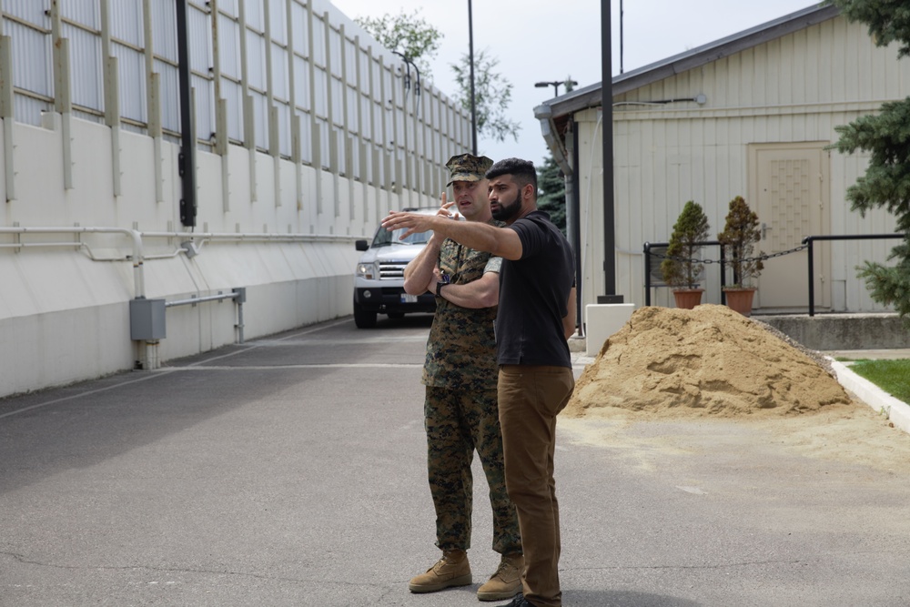 Sailor participates in a Moldova Embassy reinforcement exercise