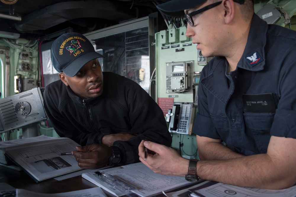 USS Bonhomme Richard (LHD 6) Quartermasters