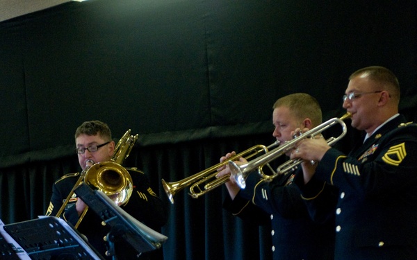 First Corps Band Perfoms for Australian School Children