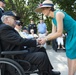 USS Arizona Survivors Participate in an Armed Forces Wreath Laying Ceremony at the Tomb of the Unknown Soldier