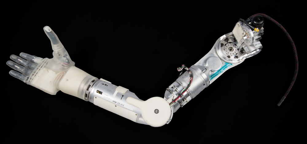 An example of the DEKA Arm System, now part of the collection of the National Museum of Health and Medicine
