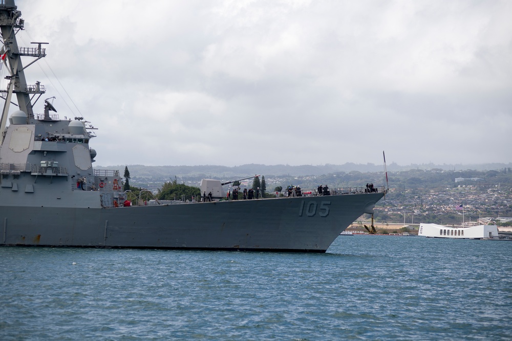 USS Dewey Arrives at Pearl Harbor