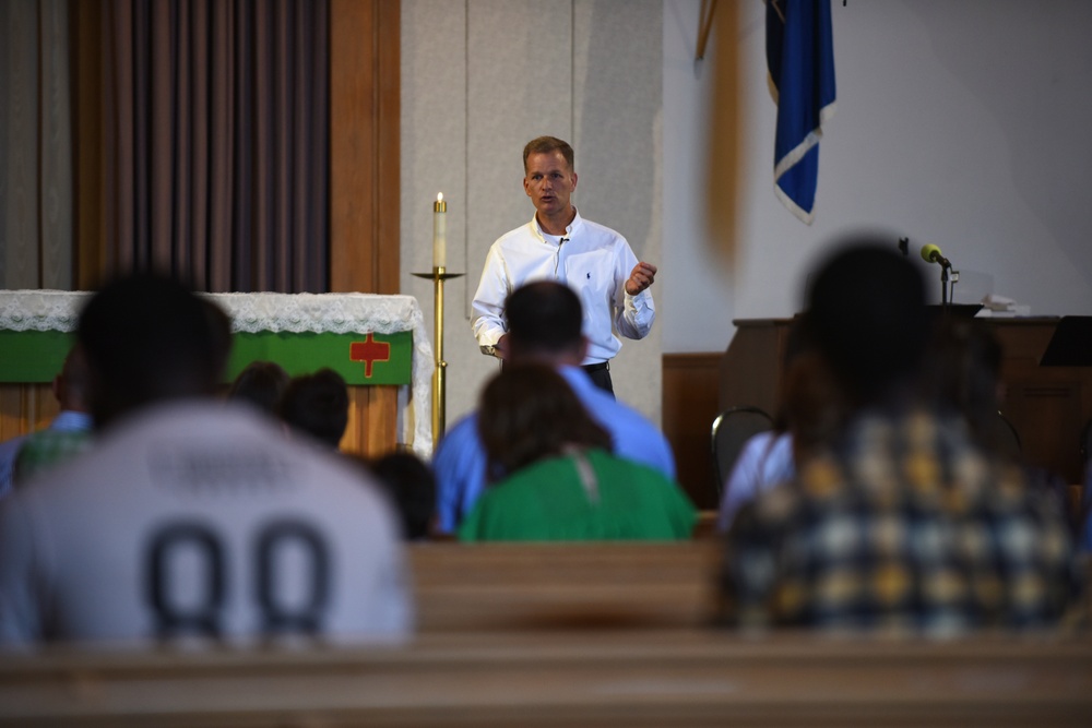 Chaplain Costin Visit; Leap of Faith