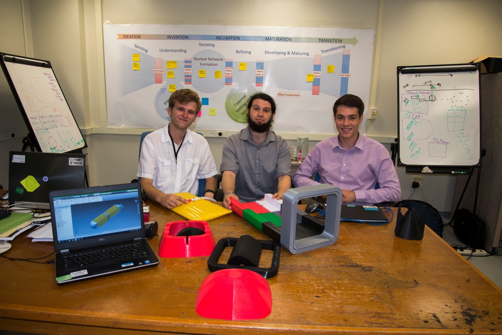 Student interns work on disruptive technology at Carderock