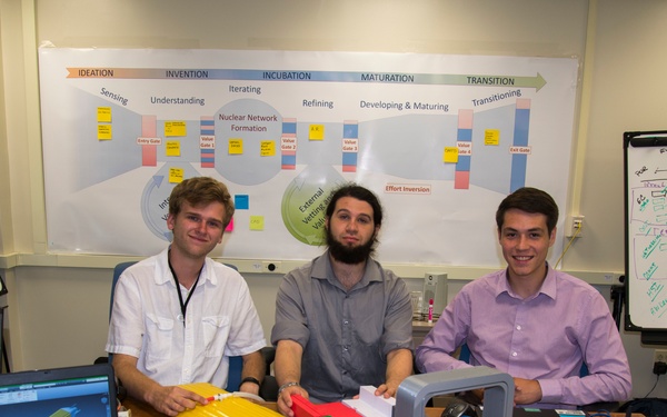 Student interns work on disruptive technology at Carderock