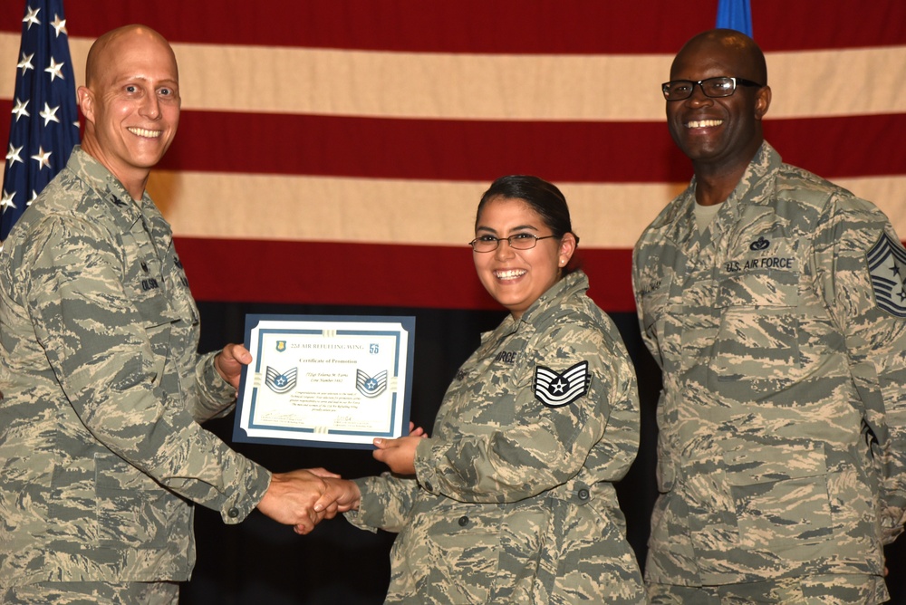 DVIDS Images 22nd ARW technical sergeant release party [Image 4 of 28]