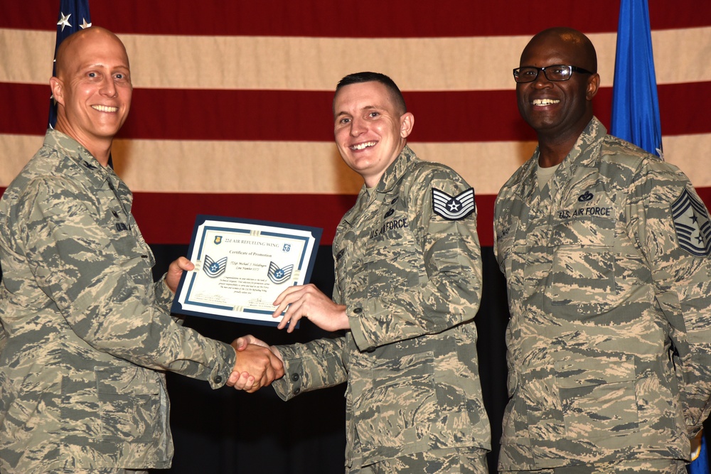 22nd ARW technical sergeant release party