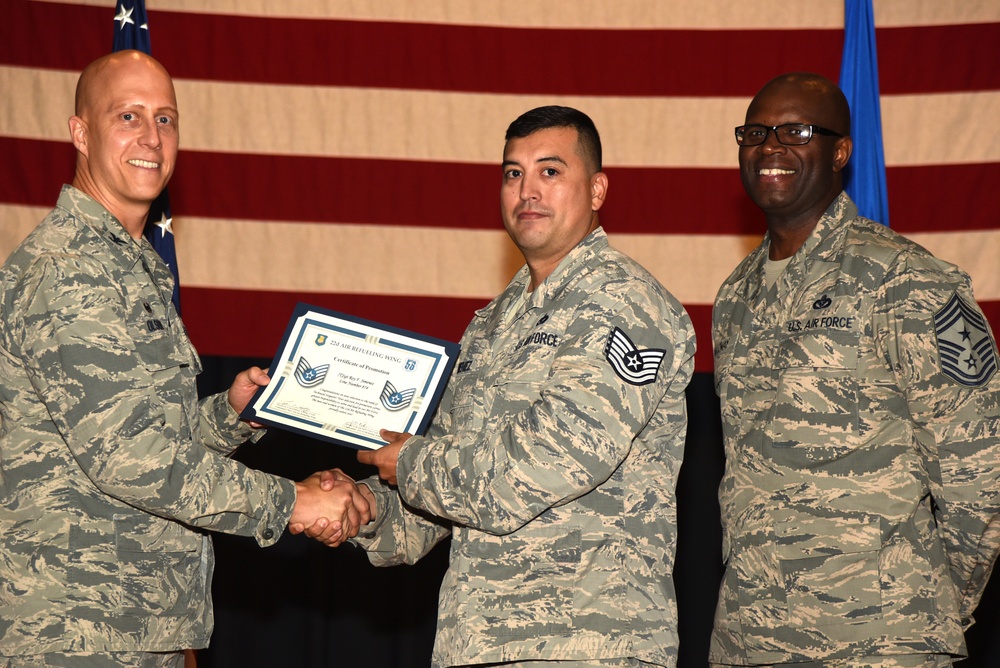 DVIDS Images 22nd ARW technical sergeant release party [Image 9 of 28]