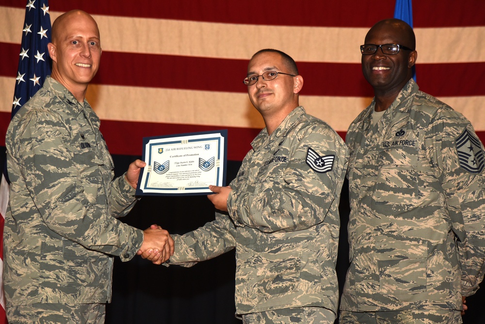 DVIDS Images 22nd ARW technical sergeant release party [Image 10 of 28]