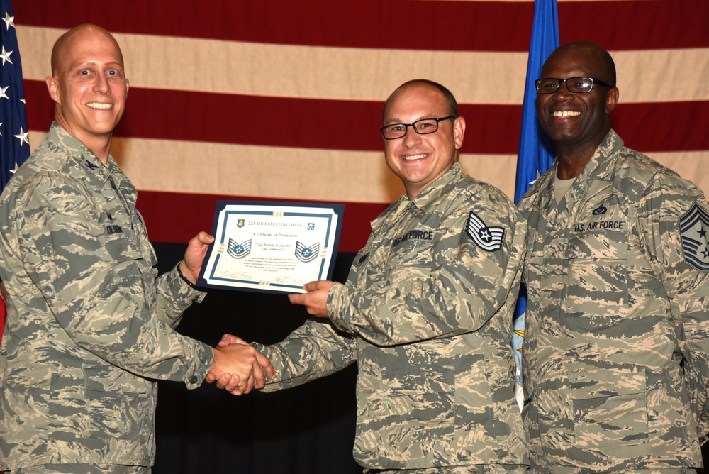 22nd ARW technical sergeant release party